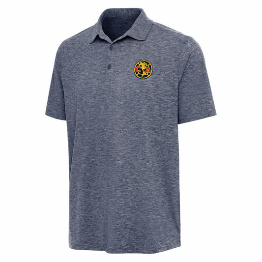 Club America Antigua Triple Shot Polo Discount - Heather Navy