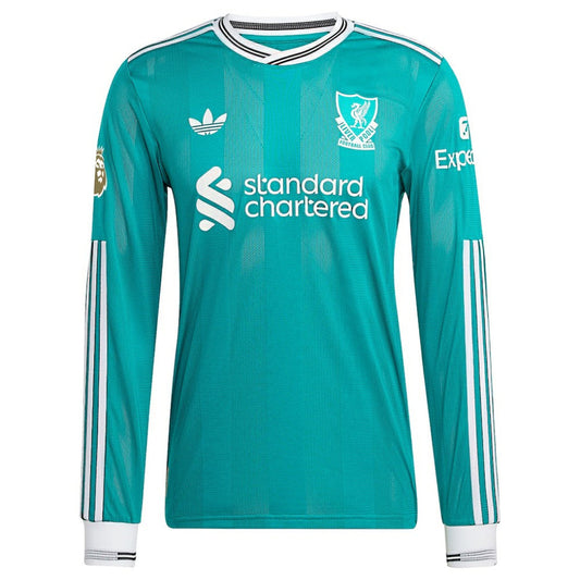 Alexander Isak Liverpool 2025/26 Third Long Sleeve Player Jersey Discount - Green