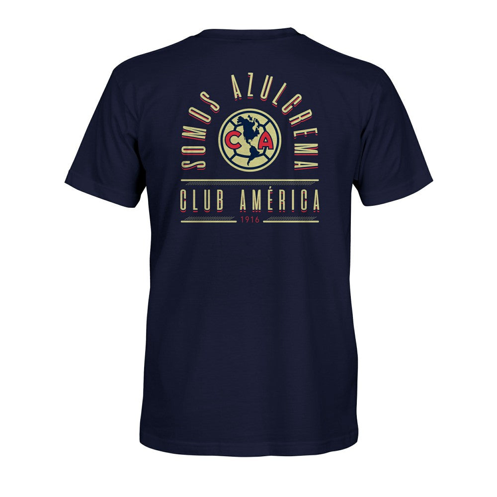 Club America 1863FC True To Glory Heavyweight T-Shirt Discount - Navy