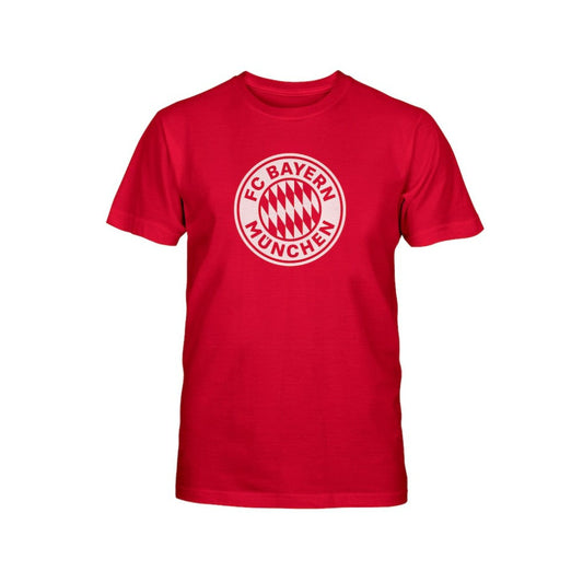 Bayern Munich 1863FC Youth Mono Badge T-Shirt on sale - Crimson