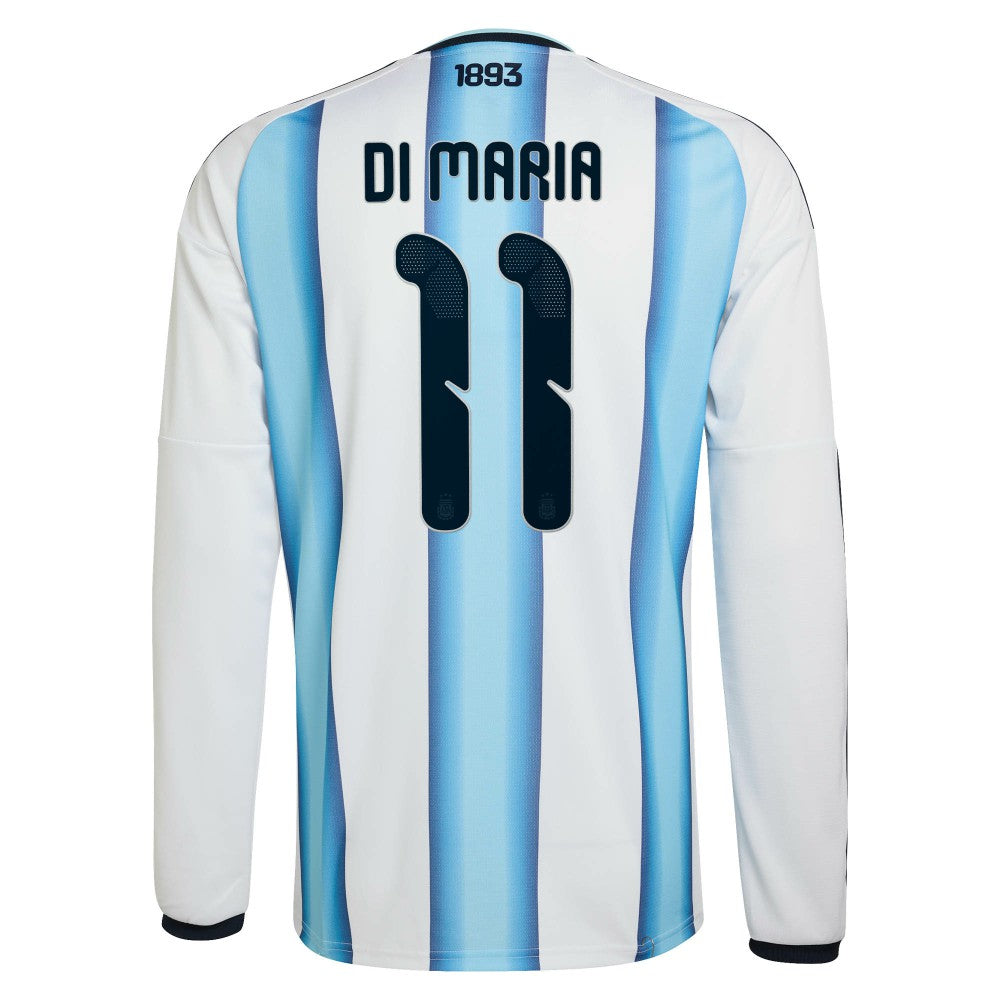 Angel Di Maria Argentina National Team 2026 Home Replica Long Sleeve Jersey for sale - White