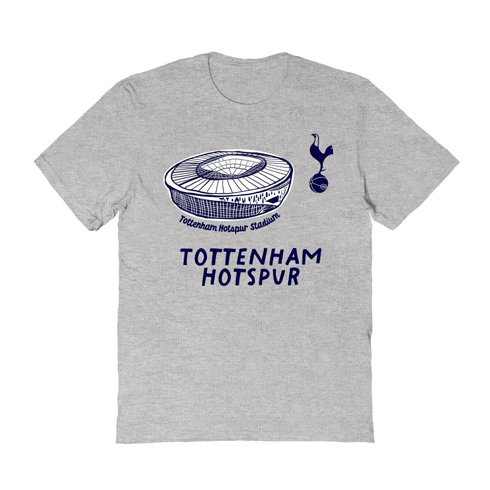 Tottenham Hotspur Vive La Fete Women's Stadium Style T-Shirt Sale - Gray