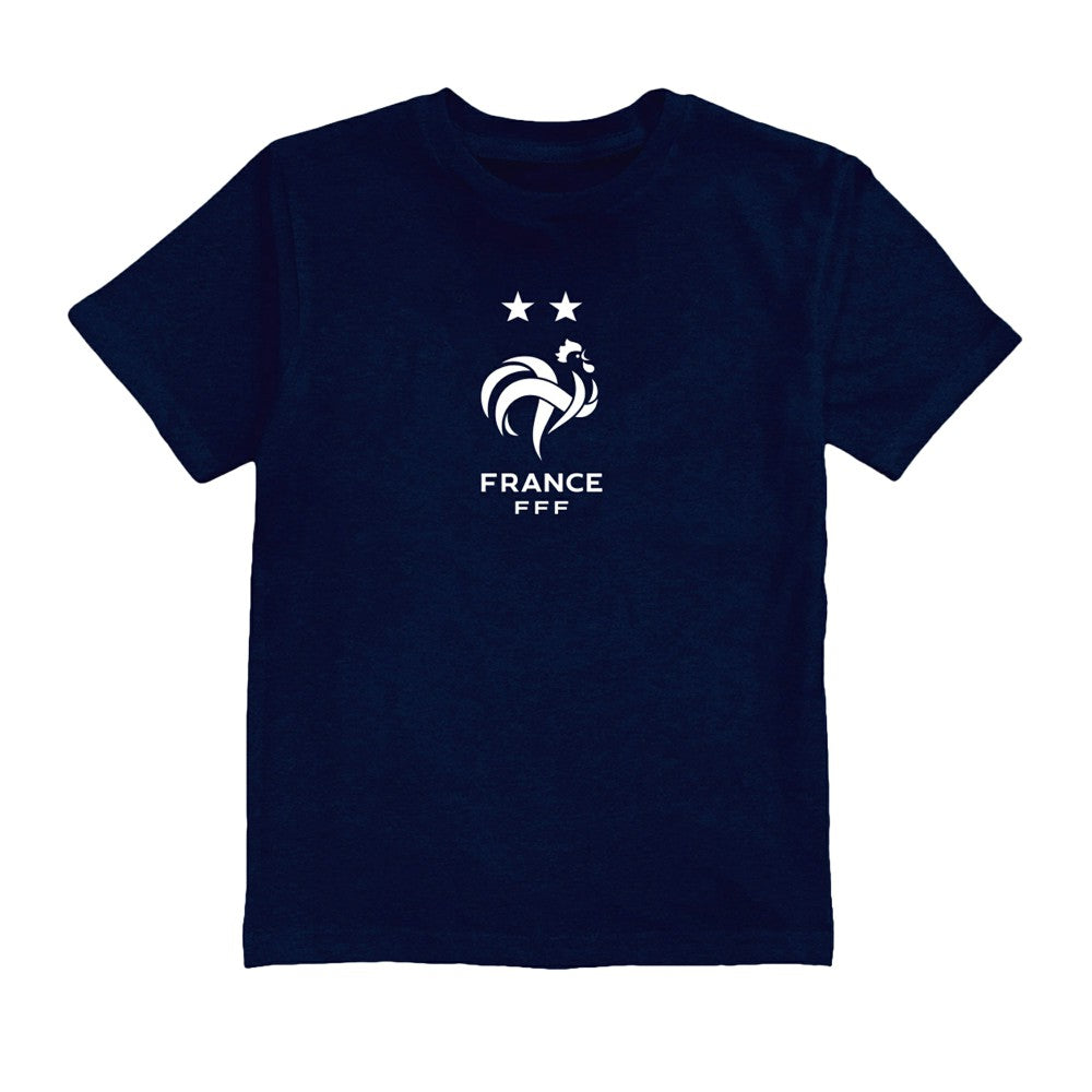 France National Team Vive La Fete Youth Color Badge T-Shirt for sale - Navy