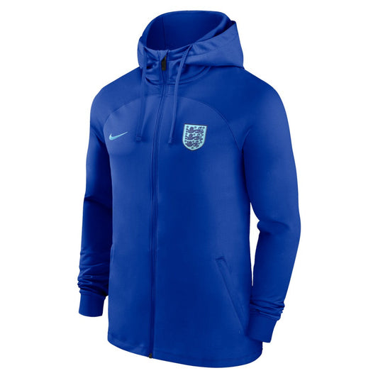 England National Team Strike Raglan Hoodie Full-Zip Track Jacket for sale - Blue