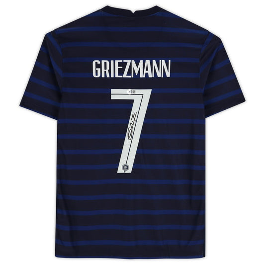 Antoine Griezmann France Autographed Blue Jersey