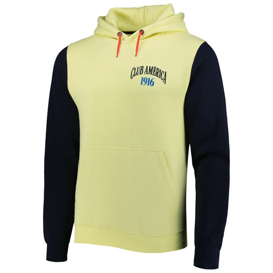 Club America Retro Raglan Pullover Hoodie Discount - Yellow