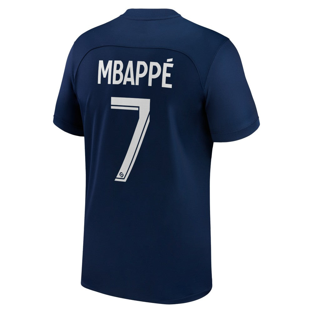 Kylian Mbappé Paris Saint-Germain 2022/23 Home Replica Player Jersey on sale - Blue