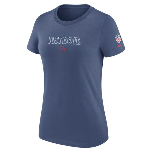 USWNT Women's Just Do It T-Shirt on sale - Blue