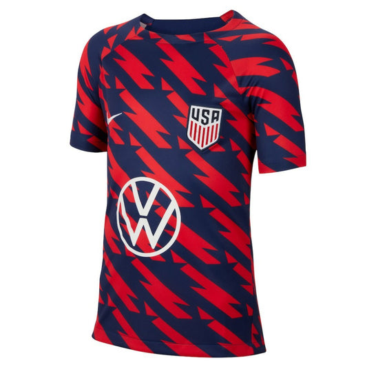 USMNT Youth 2023/24 Academy Pro Performance Pre-Match Top on sale - Red