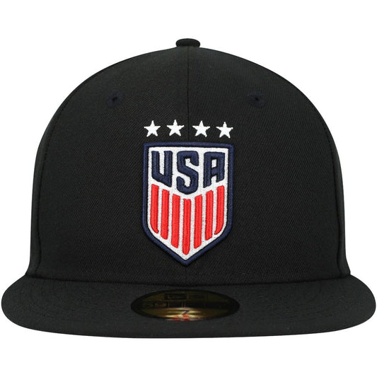 USWNT New Era Team Basic 59FIFTY Fitted Hat on sale - Black