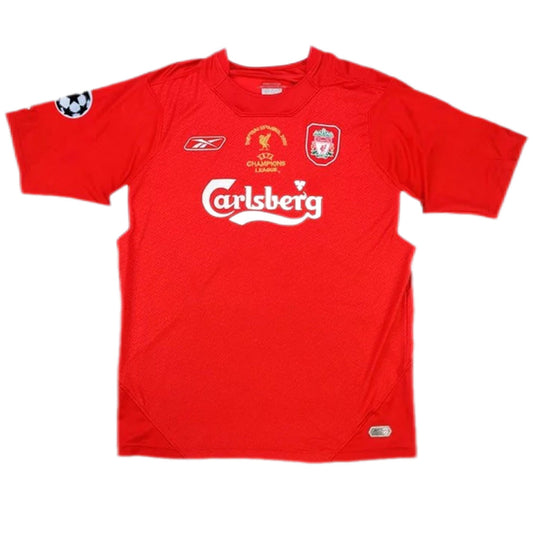 Gerrard #8 Retro Liverpool UCL Final Home Jersey 2005