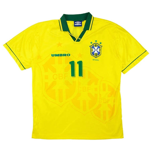 ROMÁRIO #11 Retro Brazil Home Jersey World Cup 1994