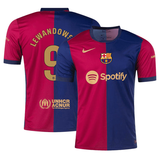 LEWANDOWSKI #9 Barcelona Home Jersey