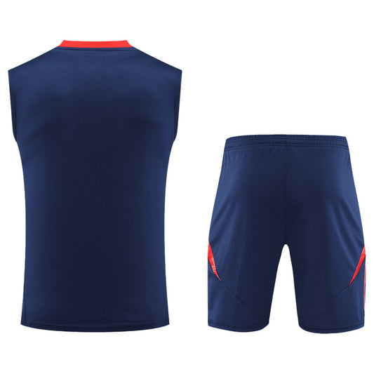 Manchester United Pre-Match Vest Kit(Jersey+Shorts)