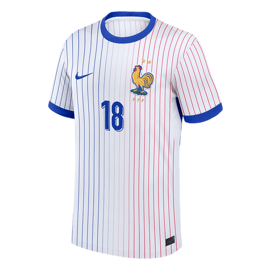 ZAIRE-EMERY #18 France Away Jersey