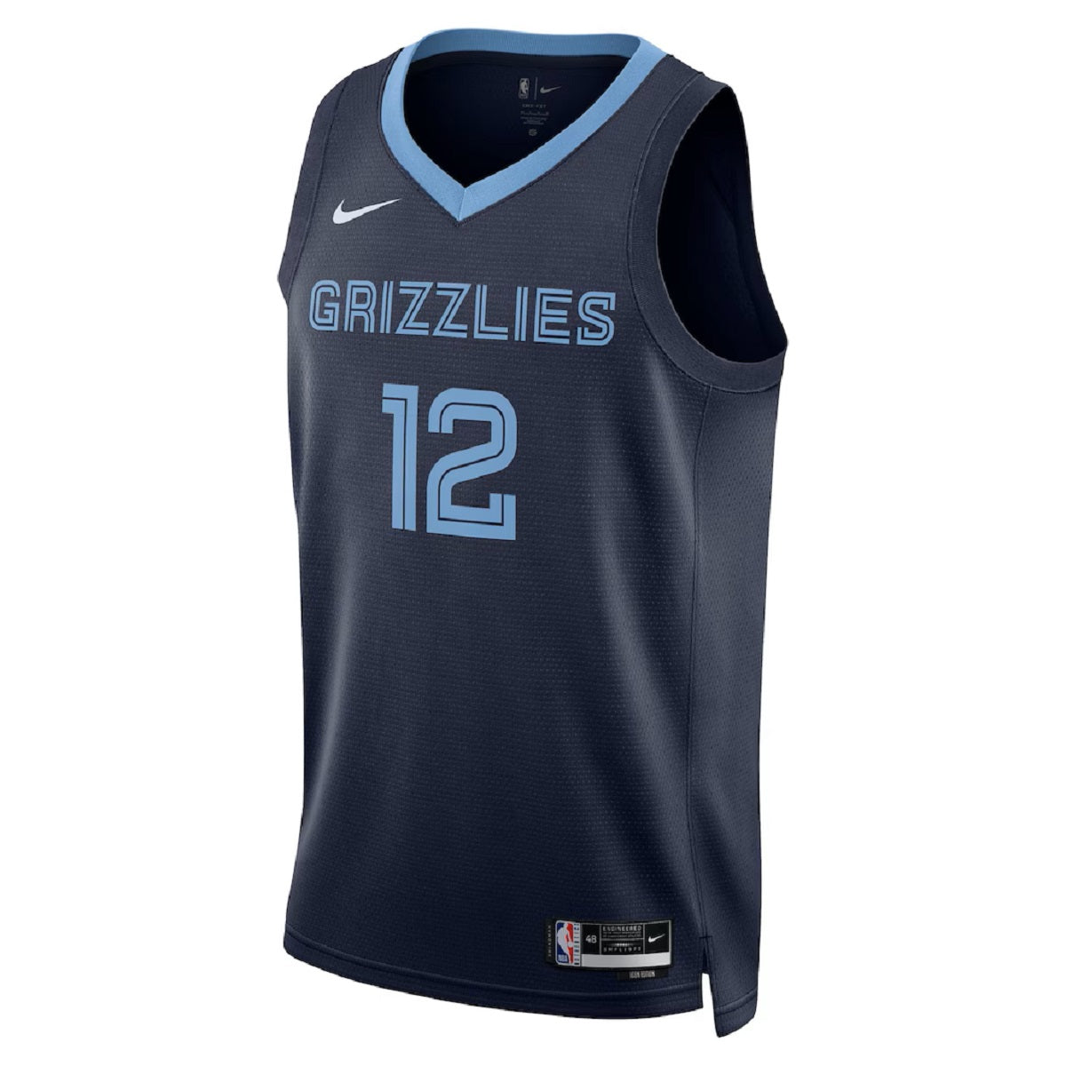 Unisex Memphis Grizzlies Grizzlies Ja Morant #12 Navy Swingman Jersey - Icon Edition