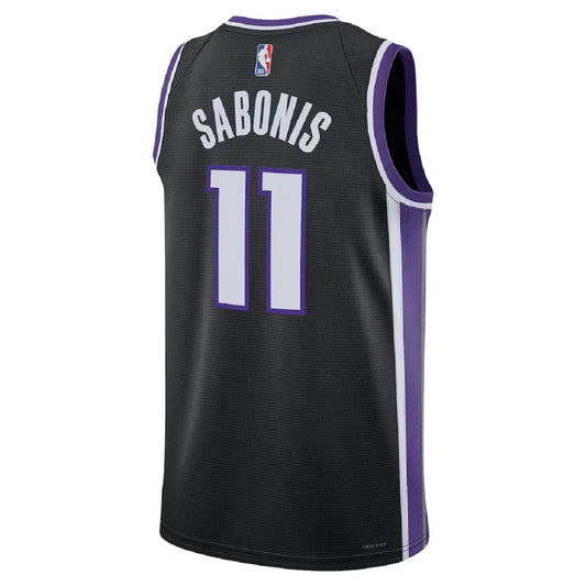 Unisex Sacramento Kings Domantas Sabonis #11 Black Swingman Jersey - Icon Edition