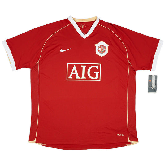 Heinze #4 Retro Manchester United Home Jersey 2006/07