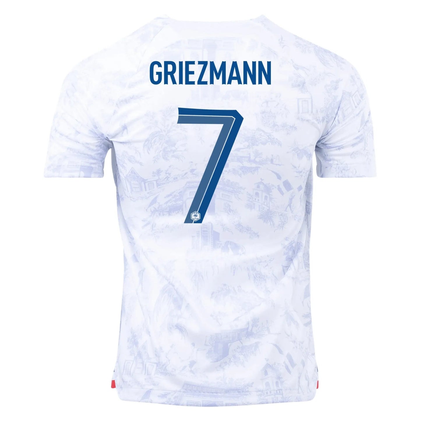 2022-23 France Women's Away Soccer Jersey - White Royal