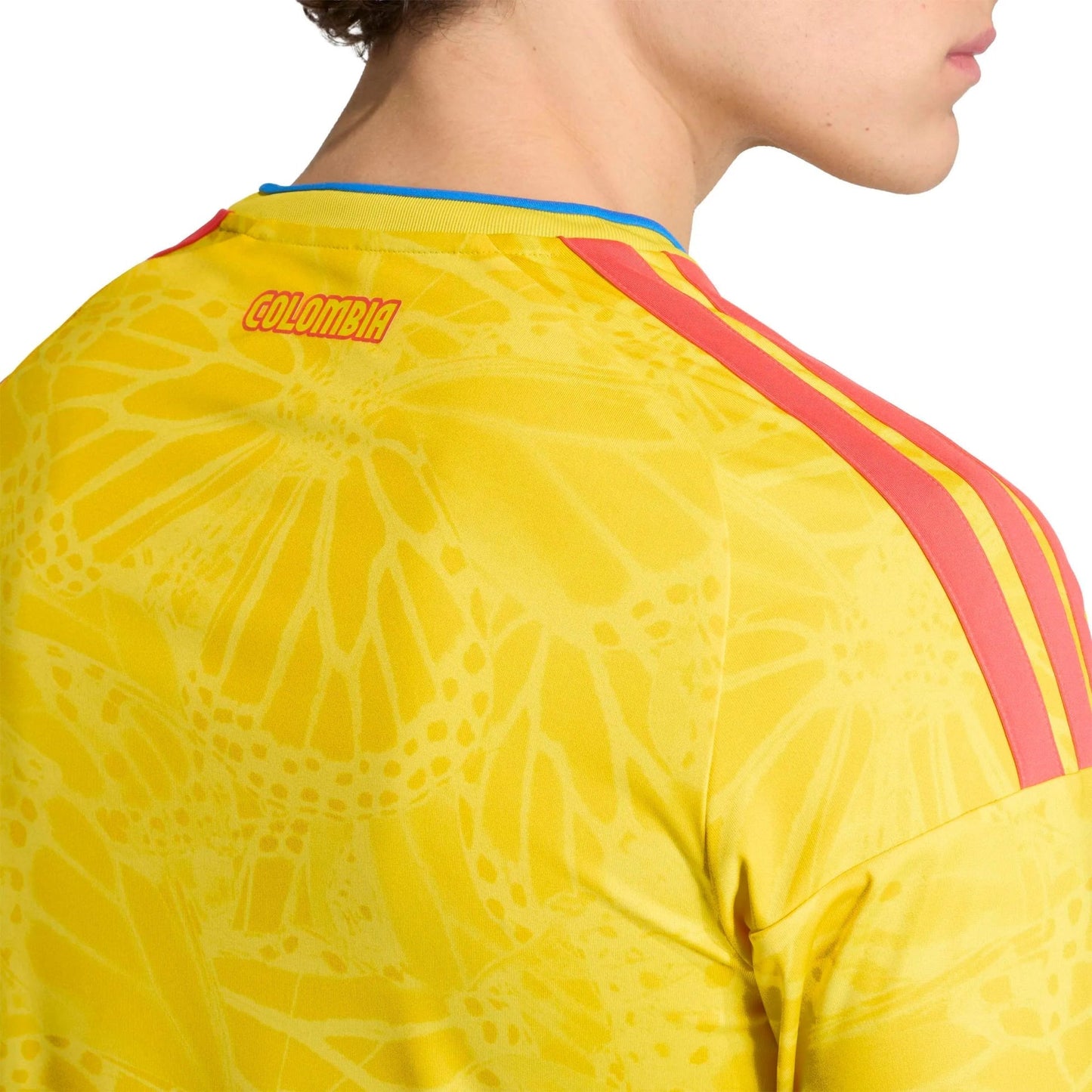 2026 Colombia Men's Stadium Home Long-Sleeve Soccer Jersey Impact Yellow