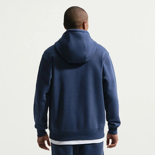 2026-27 England Men's Club Pullover Hoodie Midnight Navy/White