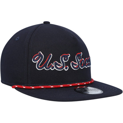 USMNT New Era Script Golfer Adjustable Hat for sale -  Navy