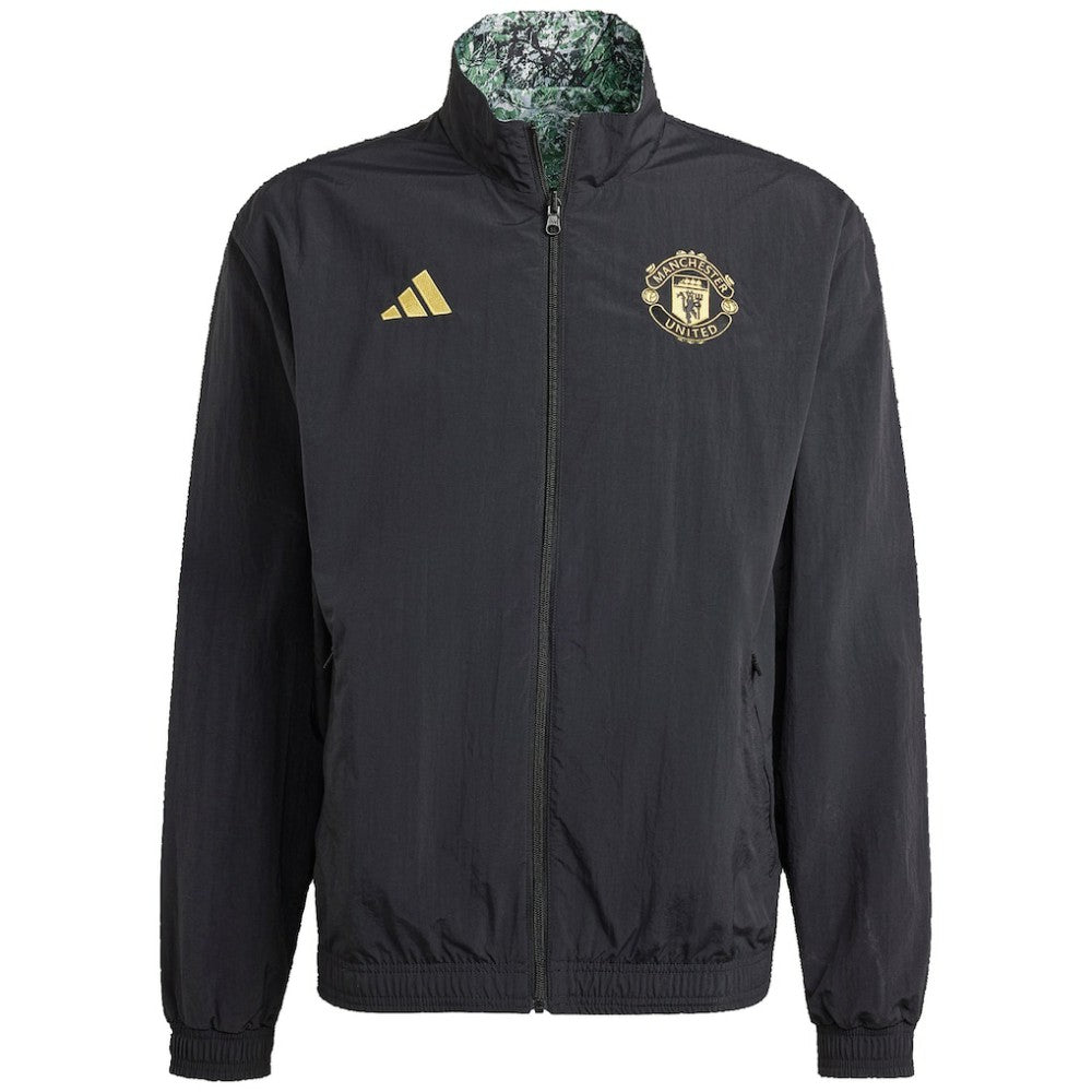 Manchester United x Stone Roses Originals 2023/24 Reversible Anthem Full-Zip Jacket Discount - Black