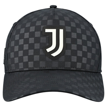 Juventus Checkmate A-Frame Adjustable Hat Discount - Black