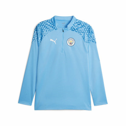 Manchester City 2023/24 Quarter-Zip Training Top Discount - Sky Blue