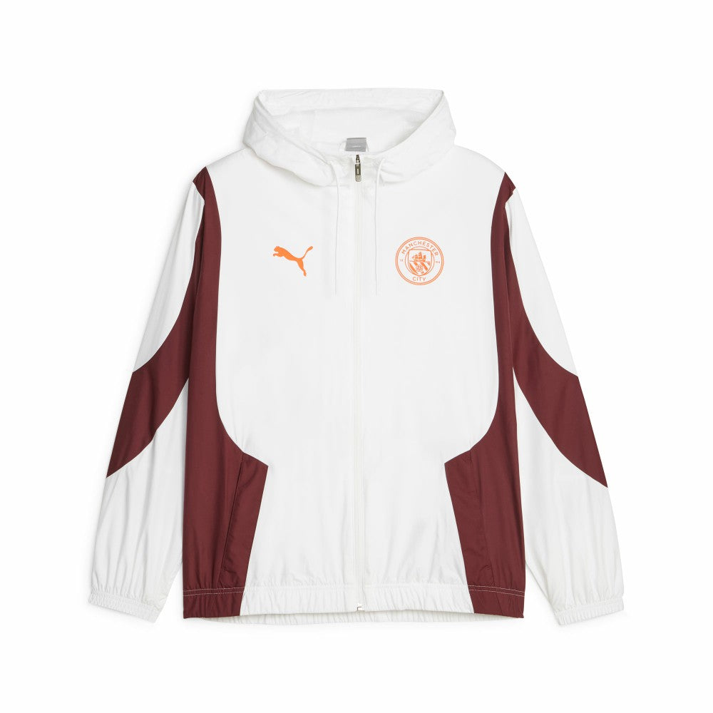 Manchester City 2023/24 Pre-Match Anthem Full-Zip Hoodie Jacket Discount - White