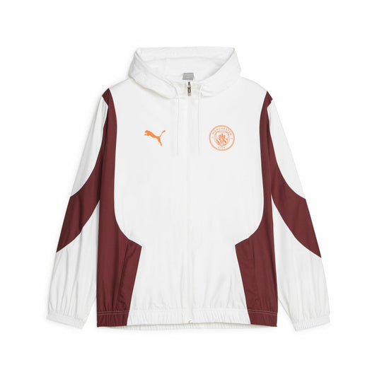 Manchester City 2023/24 Pre-Match Anthem Full-Zip Hoodie Jacket Discount - White