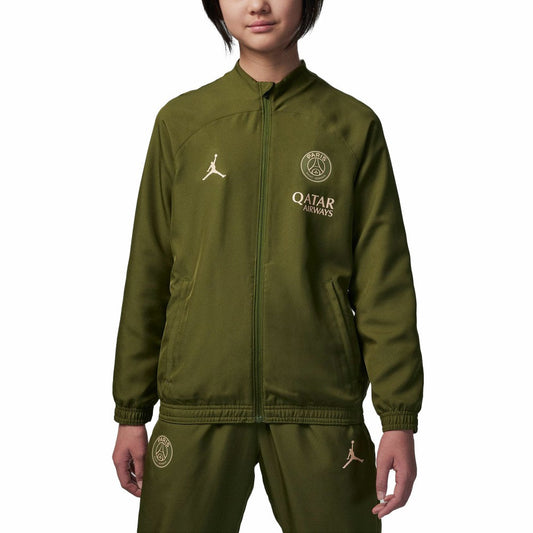 Paris Saint-Germain Jordan Brand Youth 2023/24 Strike Full-Zip Track Jacket on sale - Olive