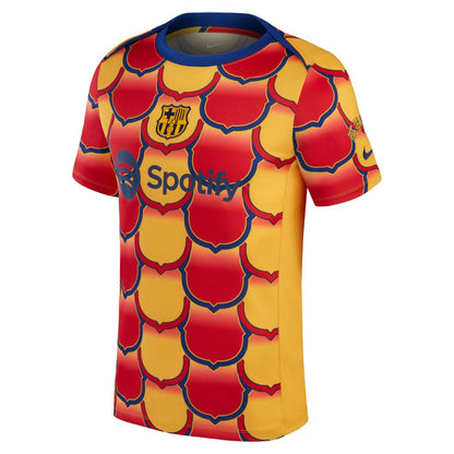 Barcelona 2023/24 Academy Pro Pre-Match Top on sale - Gold