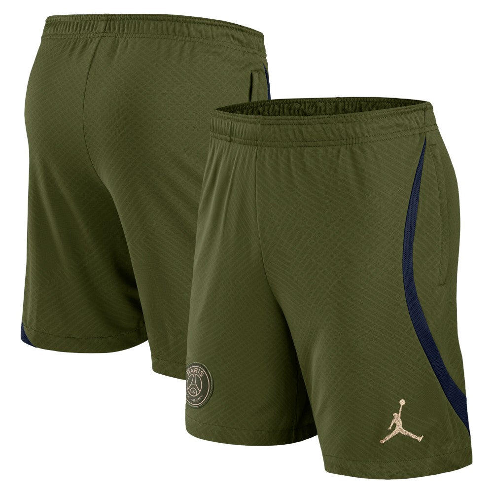 Paris Saint-Germain Jordan Brand Youth 2023/24 Fourth Strike Shorts on sale - Olive