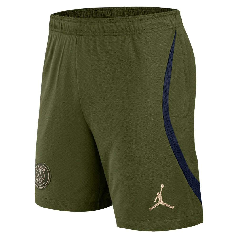 Paris Saint-Germain Jordan Brand Youth 2023/24 Fourth Strike Shorts on sale - Olive