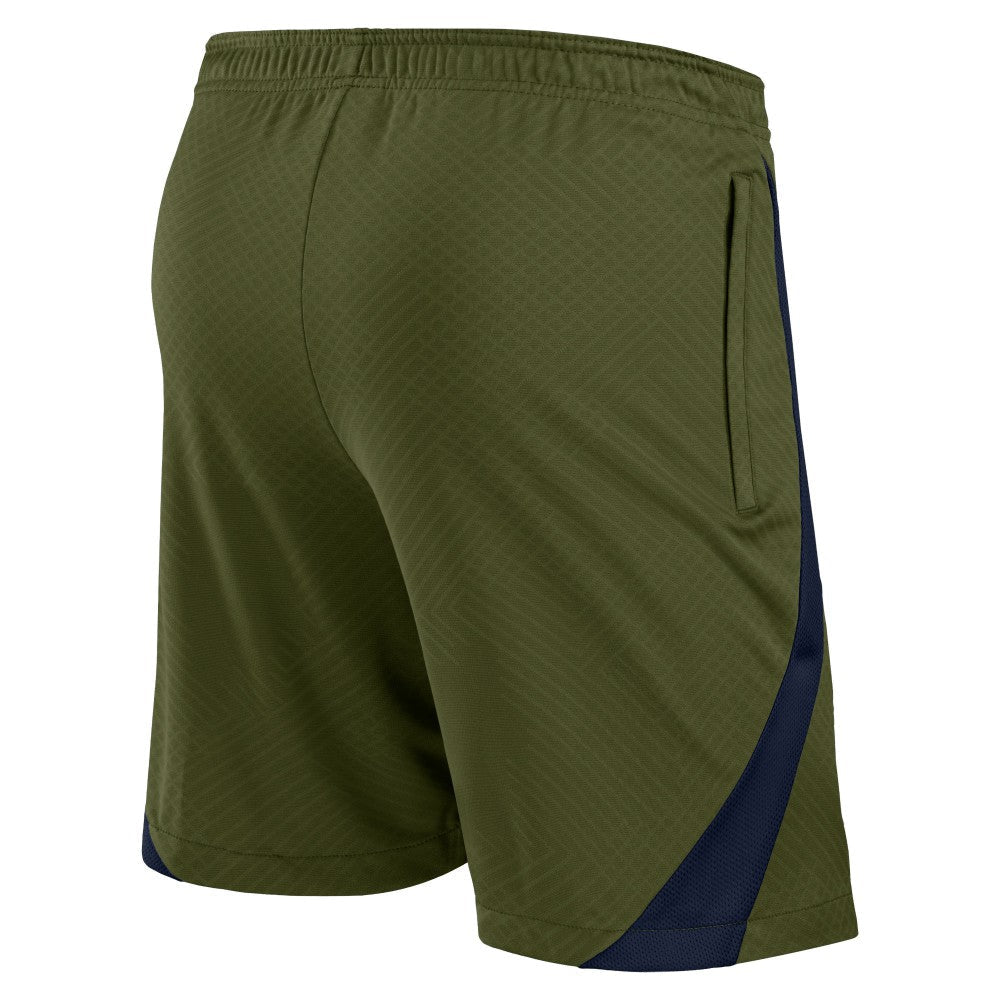 Paris Saint-Germain Jordan Brand Youth 2023/24 Fourth Strike Shorts on sale - Olive