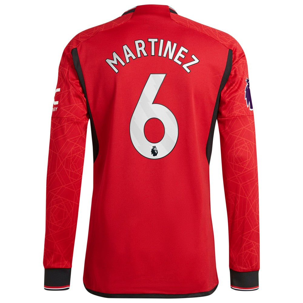 Lisandro Martínez Manchester United 2023/24 Home Long Sleeve Player Jersey Discount - Red