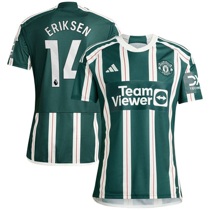 Christian Eriksen Manchester United 2023/24 Away Replica Player Jersey Discount - Green