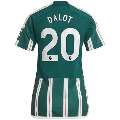Diogo Dalot Manchester United Women's 2023/24 Away Replica Player Jersey Discount - Green