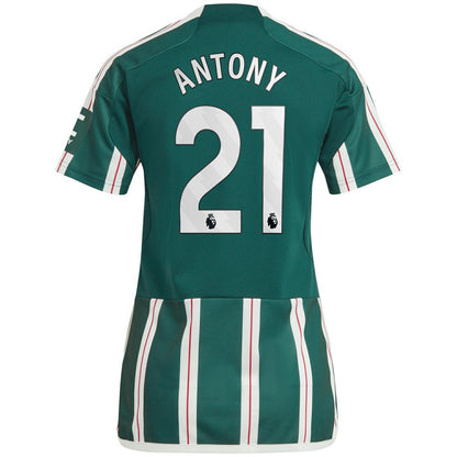 Antony Manchester United Women's 2023/24 Away Replica Player Jersey Discount - Green