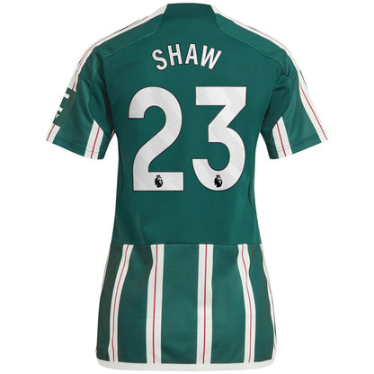 Luke Shaw Manchester United Women's 2023/24 Away Replica Player Jersey Discount - Green