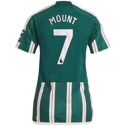 Mason Mount Manchester United Women's 2023/24 Away Replica Player Jersey Discount - Green