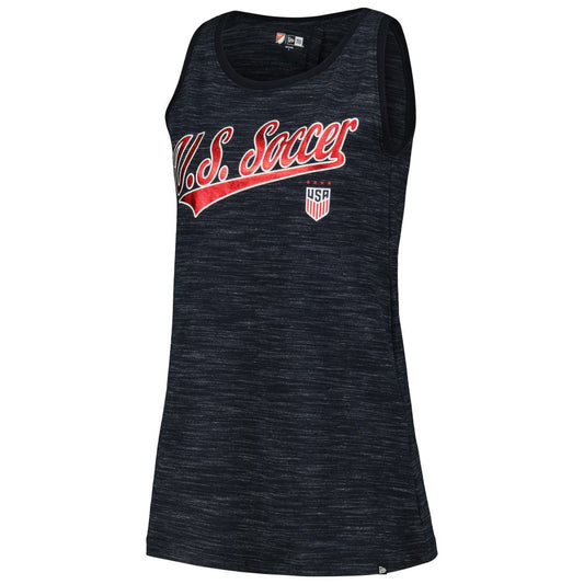 USWNT 5th & Ocean by New Era Women's Athletic Cross Back Tank Top on sale - Navy