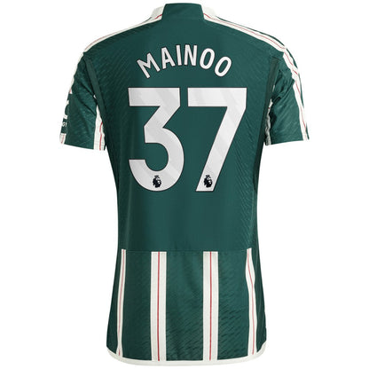Kobbie Mainoo Manchester United 2023/24 Away Player Jersey Discount - Green
