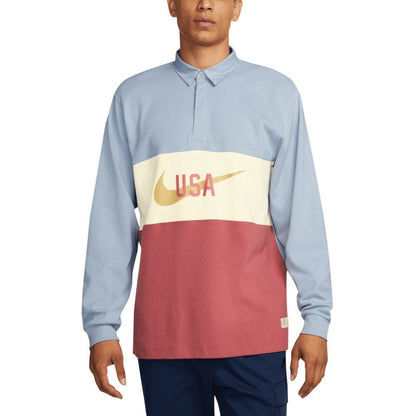 USMNT Rugby Long Sleeve Top for sale - Light Blue