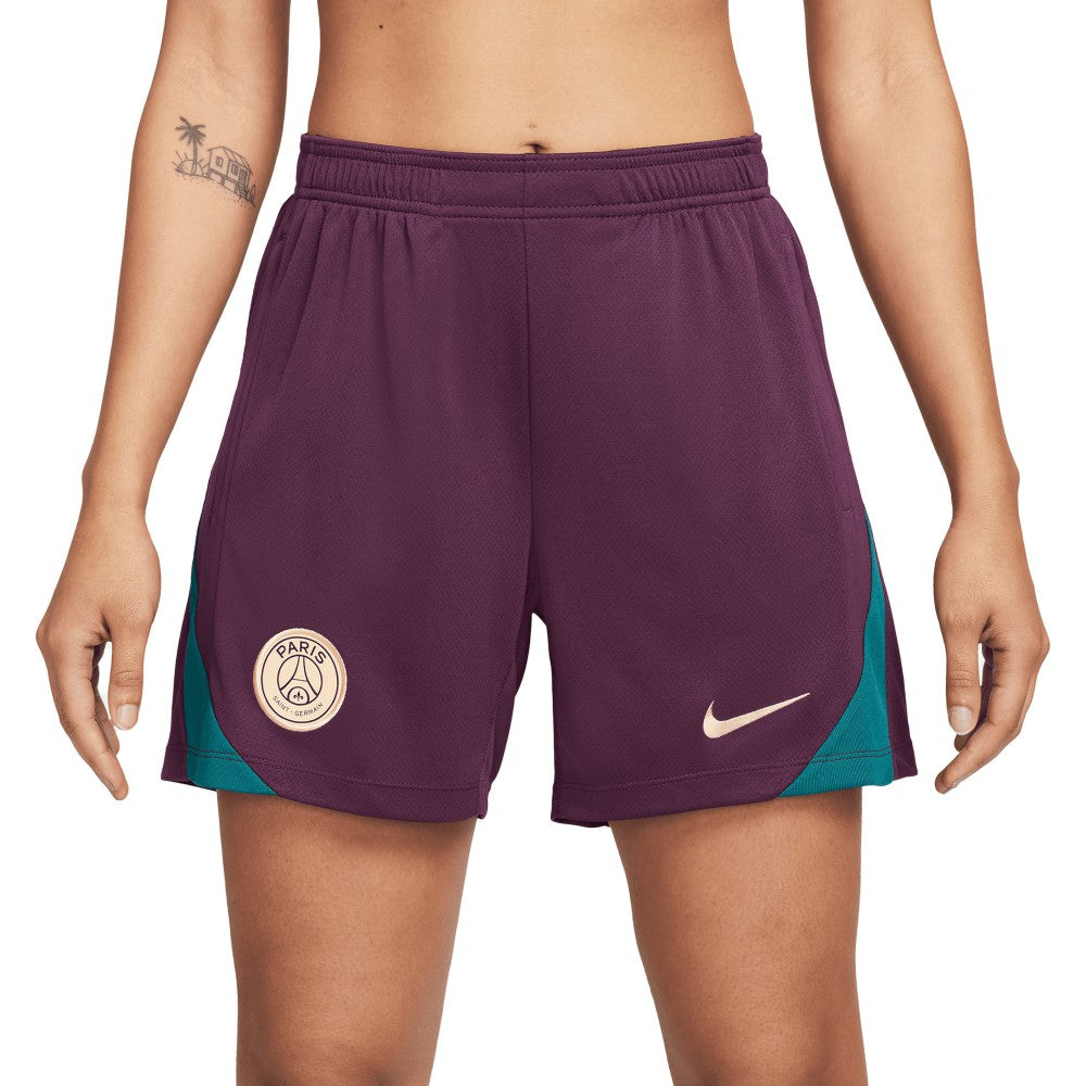 Paris Saint-Germain Women's 2024/25 Strike Performance Shorts on sale - Burgundy