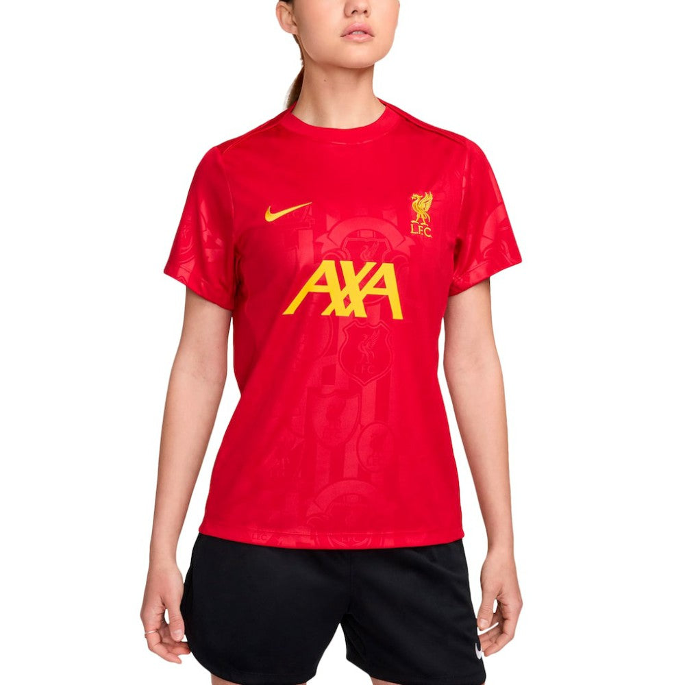 Liverpool Women's 2024/25 Academy Pro Pre-Match Top Discount - Red
