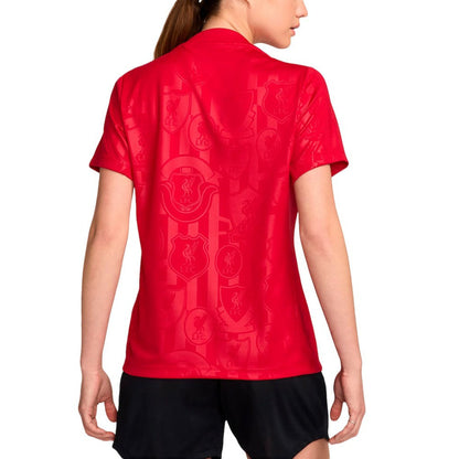 Liverpool Women's 2024/25 Academy Pro Pre-Match Top Discount - Red
