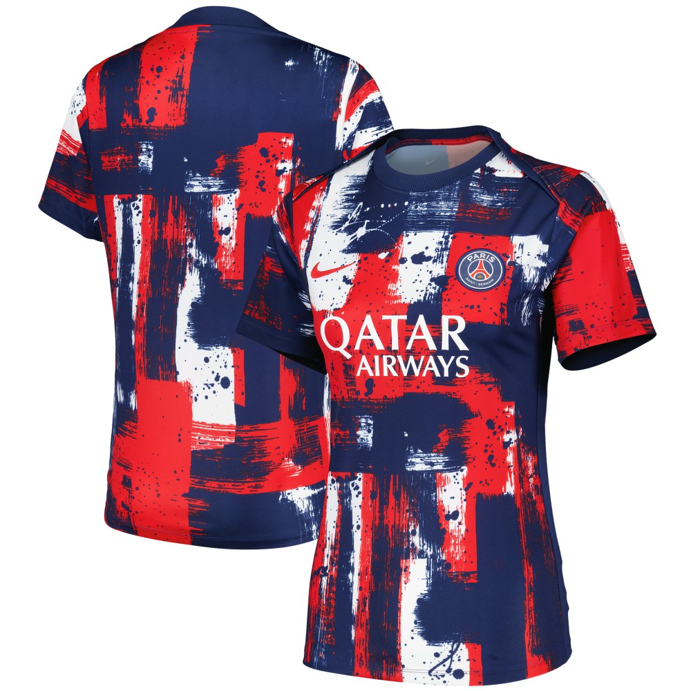 Paris Saint-Germain Women's 2024/25 Home Academy Pro Pre-Match Top on sale - Navy