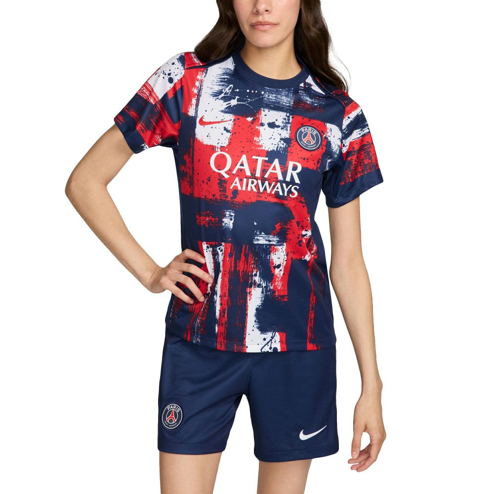 Paris Saint-Germain Women's 2024/25 Home Academy Pro Pre-Match Top on sale - Navy